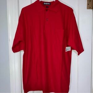 Vintage King Louie Red Bowling Shirt Polo Men's M USA‎